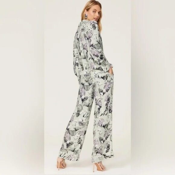 Rachel Antonoff Pajama Pants chicken print pale green loungewear - Picture 2 of 5